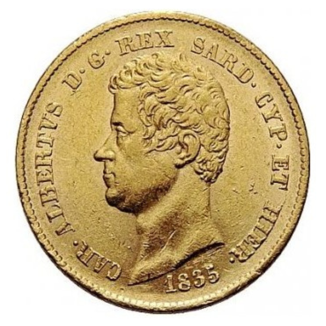 20 Lire Carlo Alberto 1831–1849
