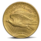 20 Dollari St‑Gaudens Doppia Aquila 1907–1908 (No Motto)