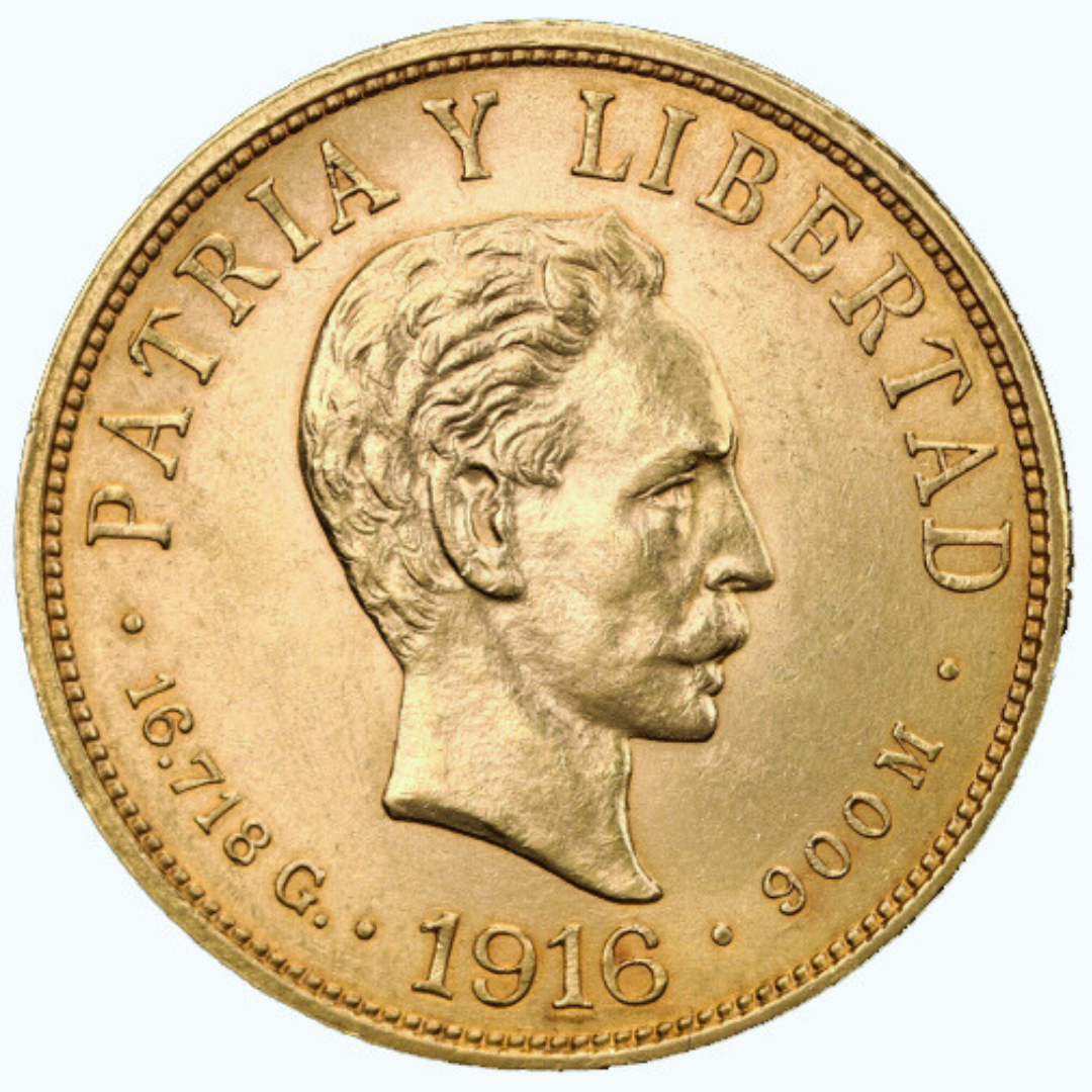 5 Pesos Cuba José Martí 1915–1916