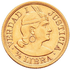½ Libra Oro Perù 1902–1969
