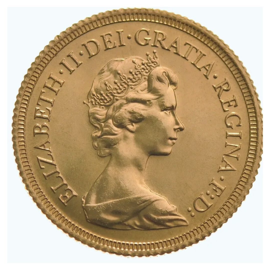 1/2 Sterlina Oro Regina Elisabetta II 1980–1984
