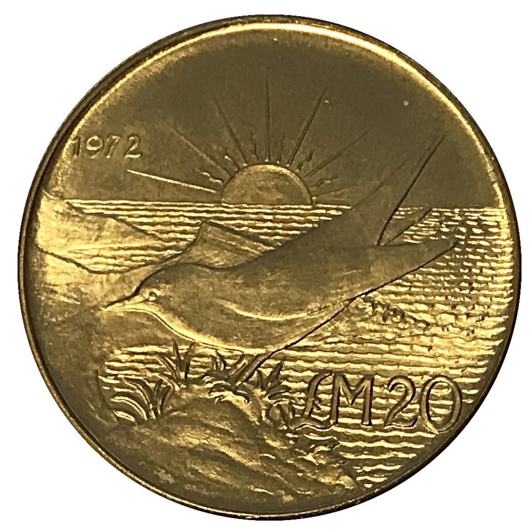 20 Liri Malta Oro Merril Bird 1972