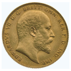 Sterlina Oro Re Edoardo VII 1902–1910