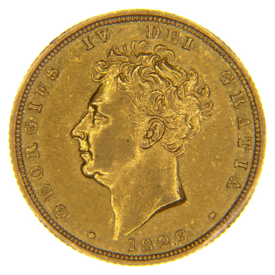 Sterlina Oro Re Giorgio IV 1825–1830