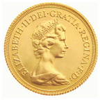 Sterlina Oro Regina Elisabetta II Coronata 1974–1984