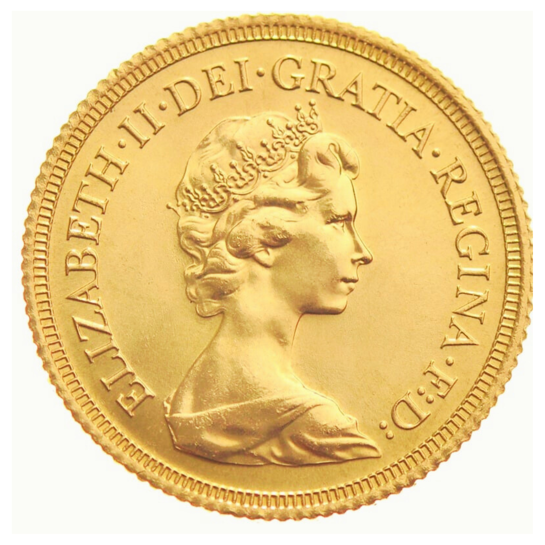 Sterlina Oro Regina Elisabetta II Coronata 1974–1984