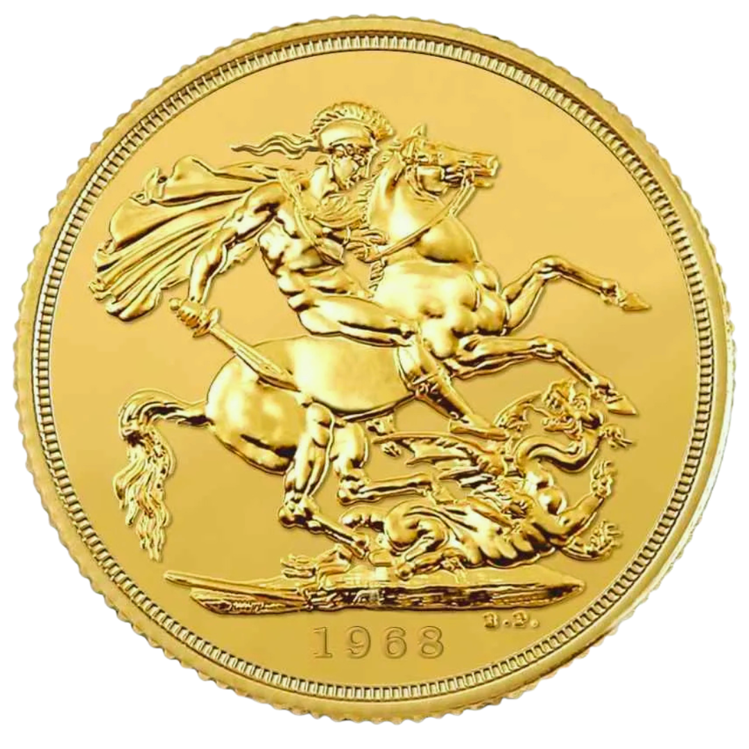 Sterlina Oro Regina Elisabetta II “Fiocchetto” 1957–1968