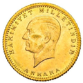50 Piastre Kurush Oro – Mustafa Kemal Atatürk 1923