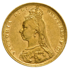 Sterlina Oro Regina Vittoria Giubileo 1887–1892