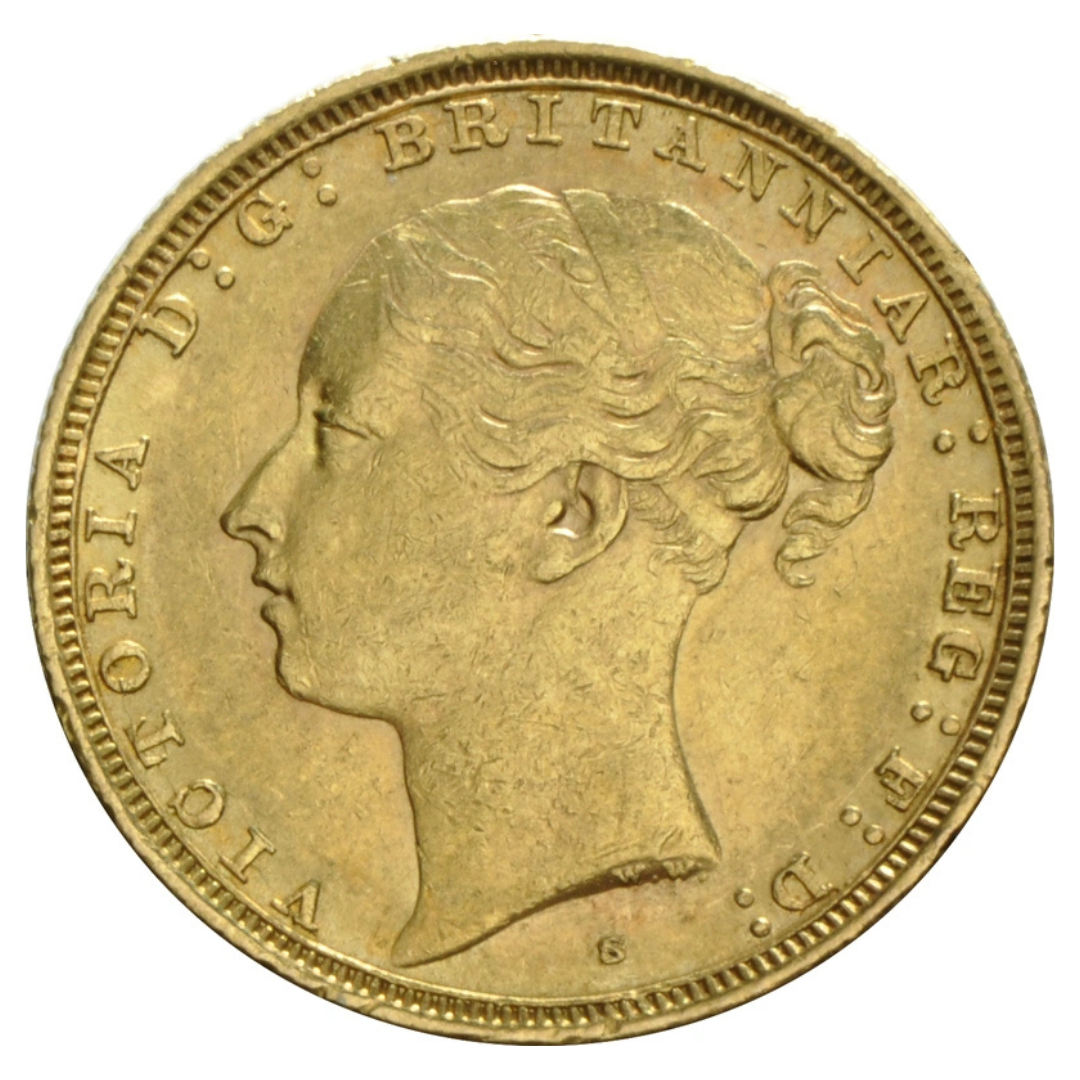 Sterlina Oro Regina Vittoria Testa Giovane 1871–1885