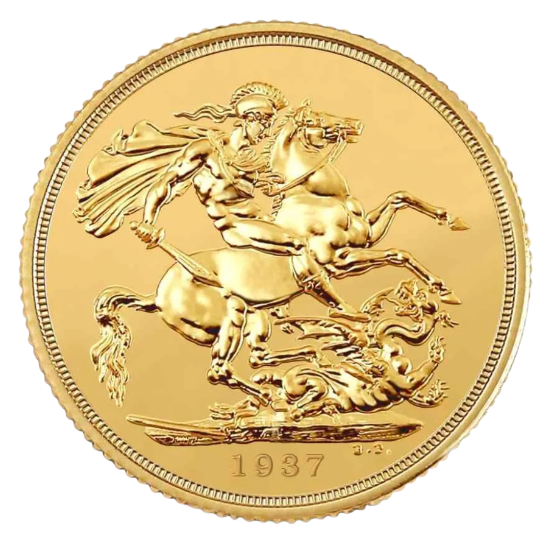 Sterlina Oro Re Giorgio VI 1937