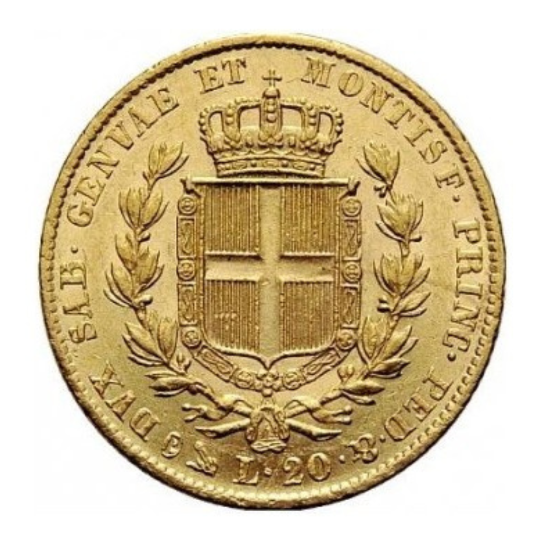 20 Lire Carlo Alberto 1831–1849