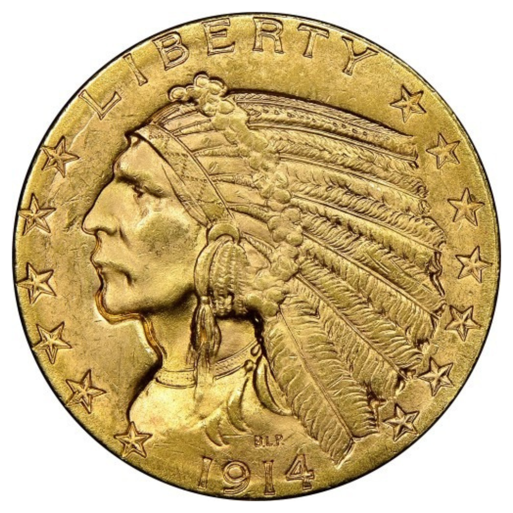 5 Dollari Americani 1908–1929