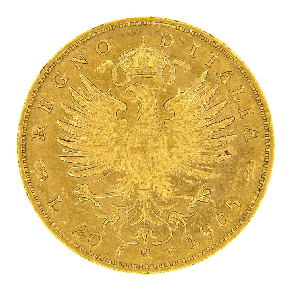 20 Lire Vittorio Emanuele III 1902–1908