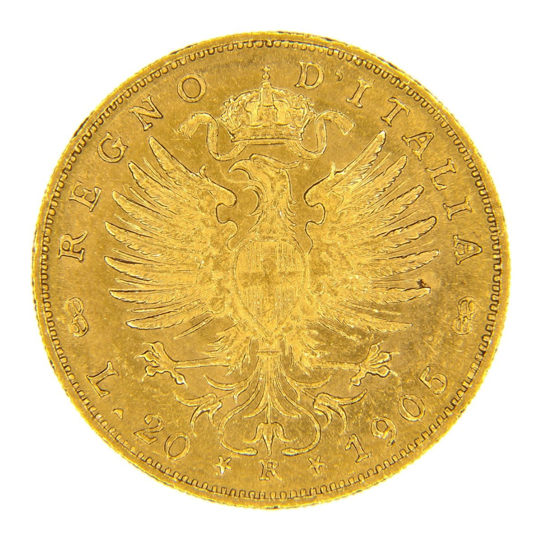 20 Lire Vittorio Emanuele III 1902–1908