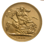 1/2 Sterlina Oro Regina Elisabetta II 1980–1984