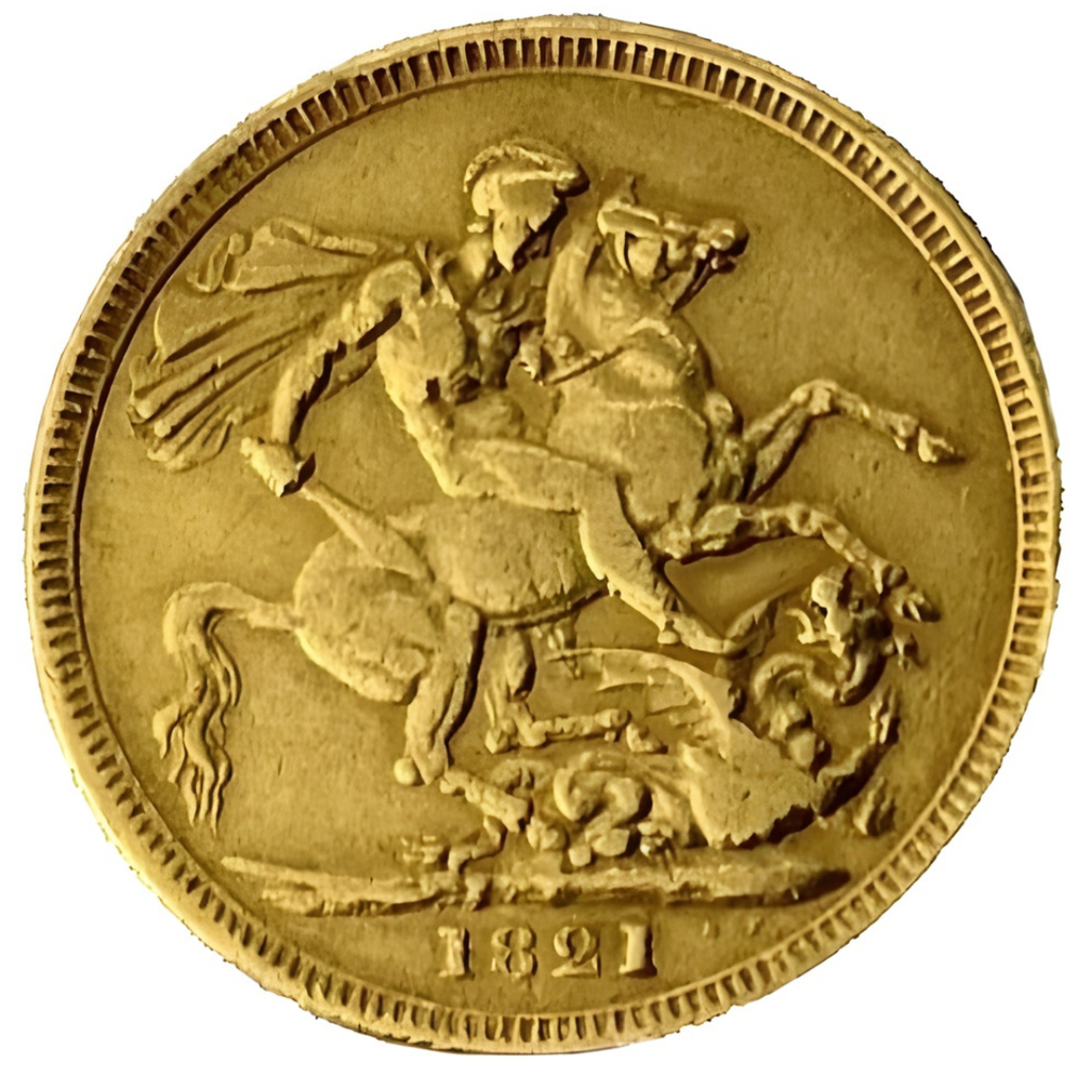 Sterlina Oro Re Giorgio IV 1821–1825