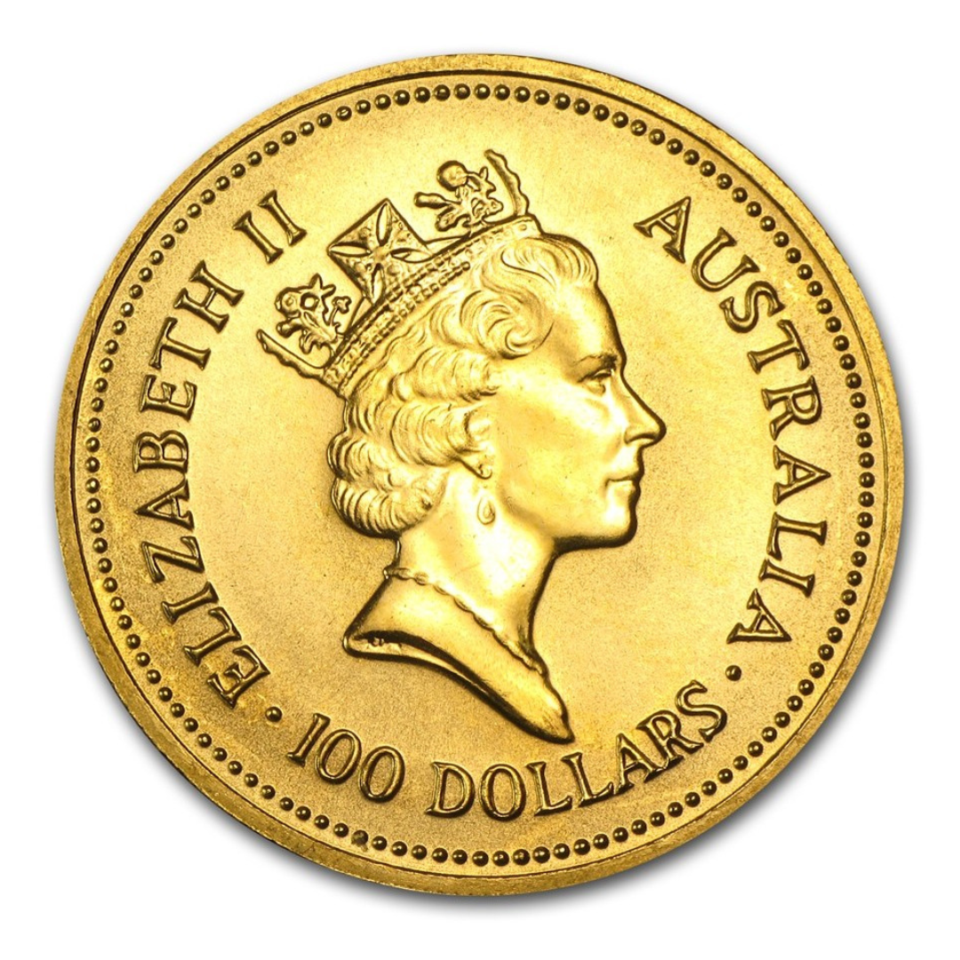 Australia Nugget d’oro (Kangaroo) 100 Dollari 1
