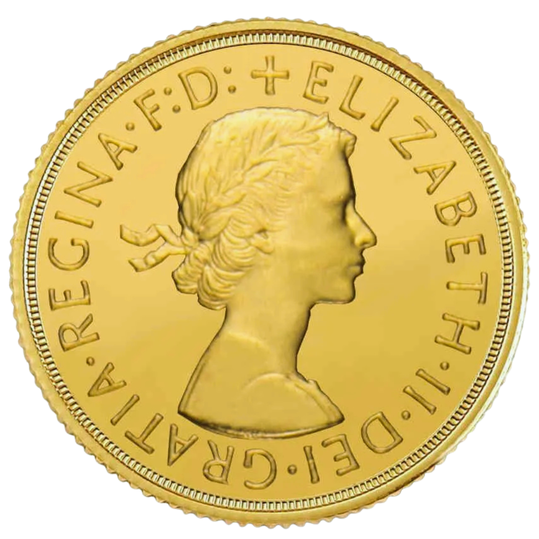 Sterlina Oro Regina Elisabetta II “Fiocchetto” 1957–1968