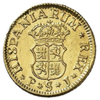 ½ Escudo Oro Ferdinando VI 1749–1759