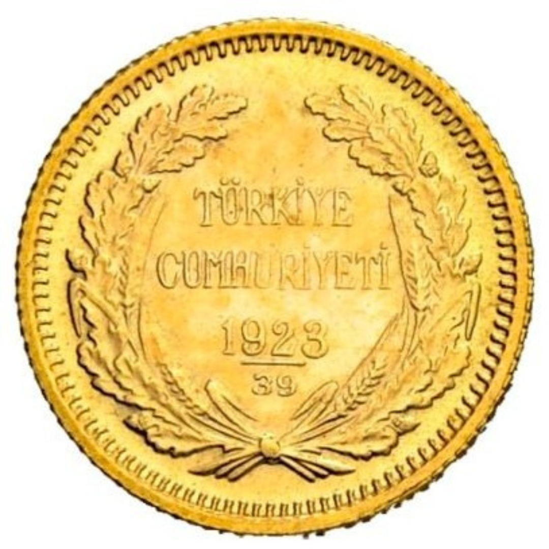 50 Piastre Kurush Oro – Mustafa Kemal Atatürk 1923