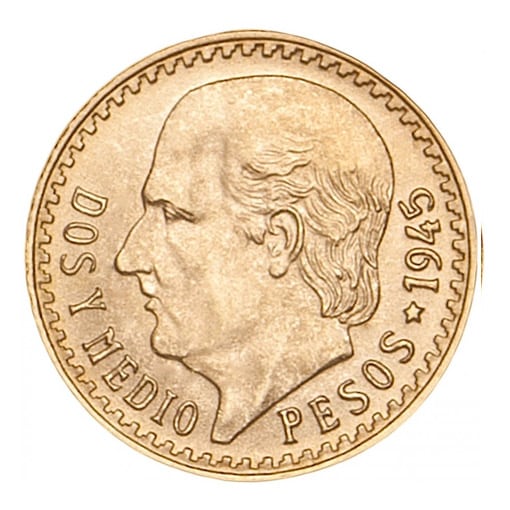2,5 Pesos Messicani Oro