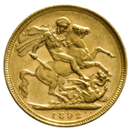 Sterlina Oro Regina Vittoria Giubileo 1887–1892