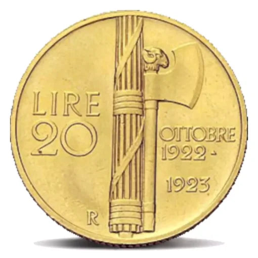 20 Lire Fascetto Italia 1923
