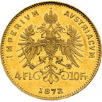 4 Fiorini / 10 Franchi Austria 1870 - 1892