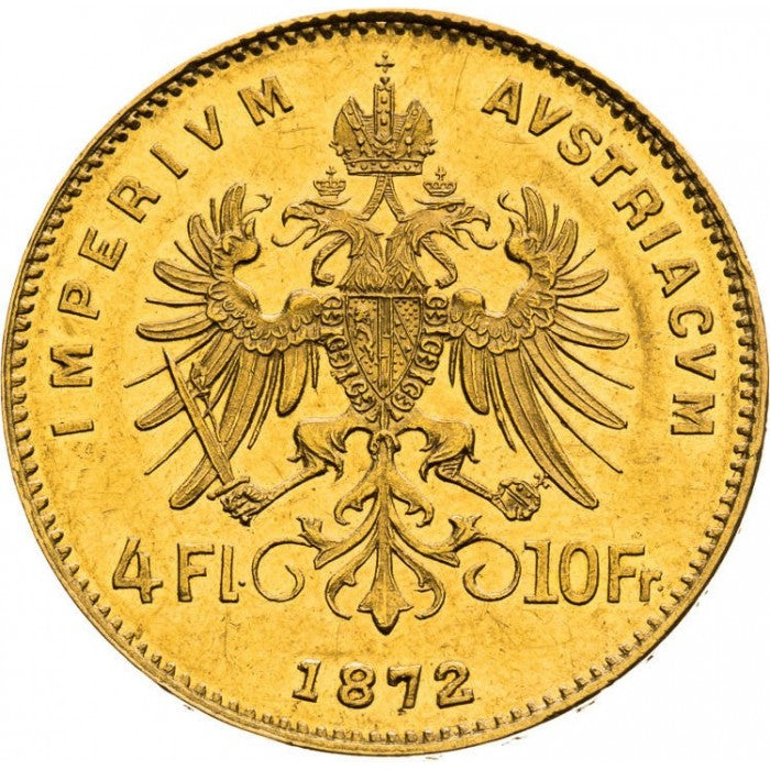 4 Fiorini / 10 Franchi Austria 1870 - 1892