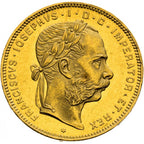 20 Franchi / 8 Fiorini Austria 1870-1892