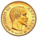 10 Franchi Francesi Napoleone III 1852-1860
