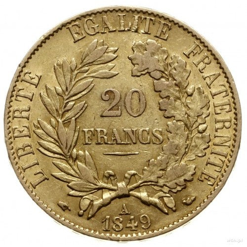 20 Franchi Francesi 1849–1851