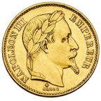 20 Franchi Francesi Napoleone III 1861-1870