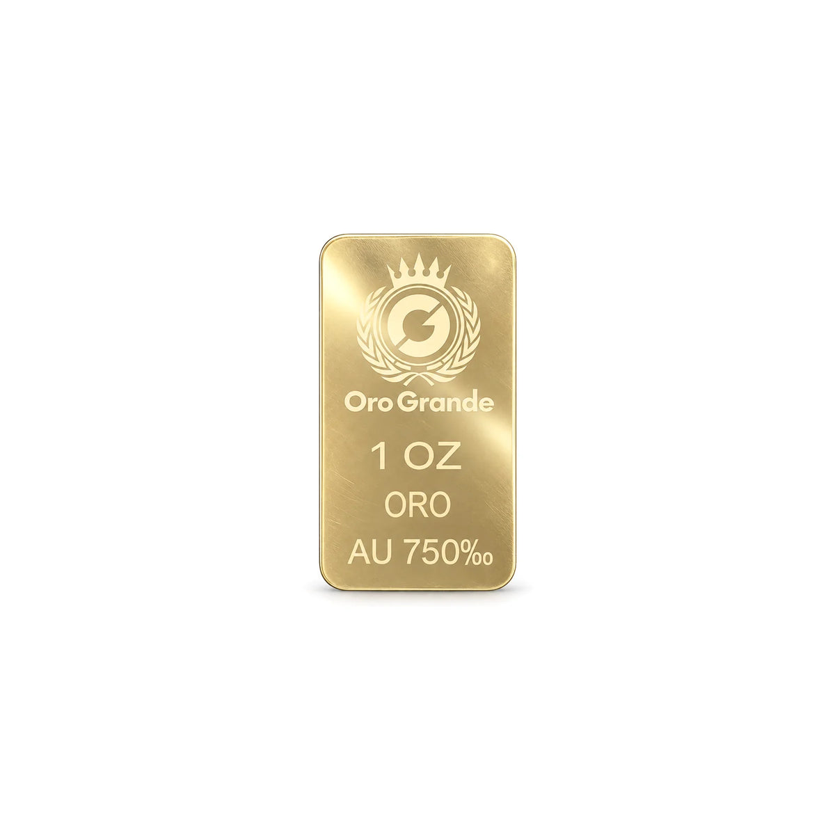 Lingotto in oro 18 carati da 1 oncia Oro Grande, titolo 750‰