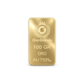 Lingotto in oro 18 carati da 100 grammi Oro Grande, titolo 750‰