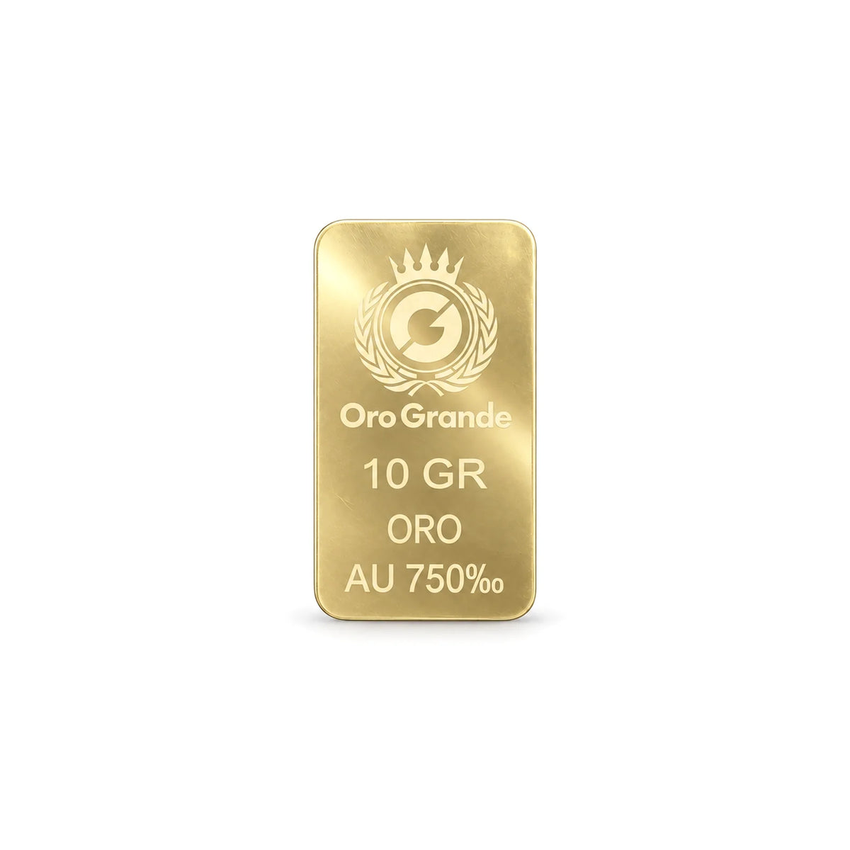Lingotto in oro 18 carati da 10 grammi Oro Grande, titolo 750‰