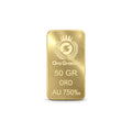 Lingotto in oro 18 carati da 50 grammi Oro Grande, titolo 750‰