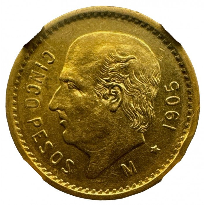 5 Pesos Messicani 1905 - 1955