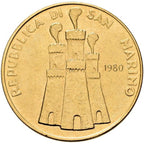 5 Scudi d'Oro "Giustizia" – Repubblica di San Marino | 1980