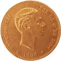 25 Pesetas Spagna 1876–1880