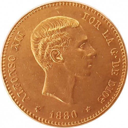 25 Pesetas Spagna 1876–1880